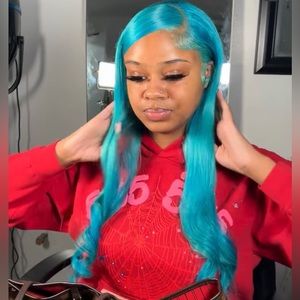 Frontal Wig 613 Blue